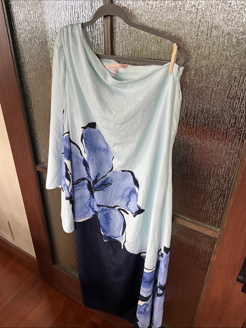 Hutch One Shoulder Satin Gown size Medium. - Picture 15 of 16